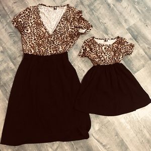 Mother Daughter Cheetah Dresses